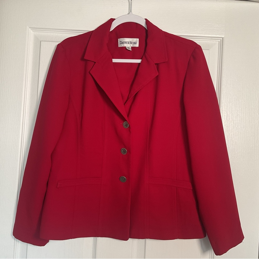 Danny & Nicole Red Tailored Women's Blazer